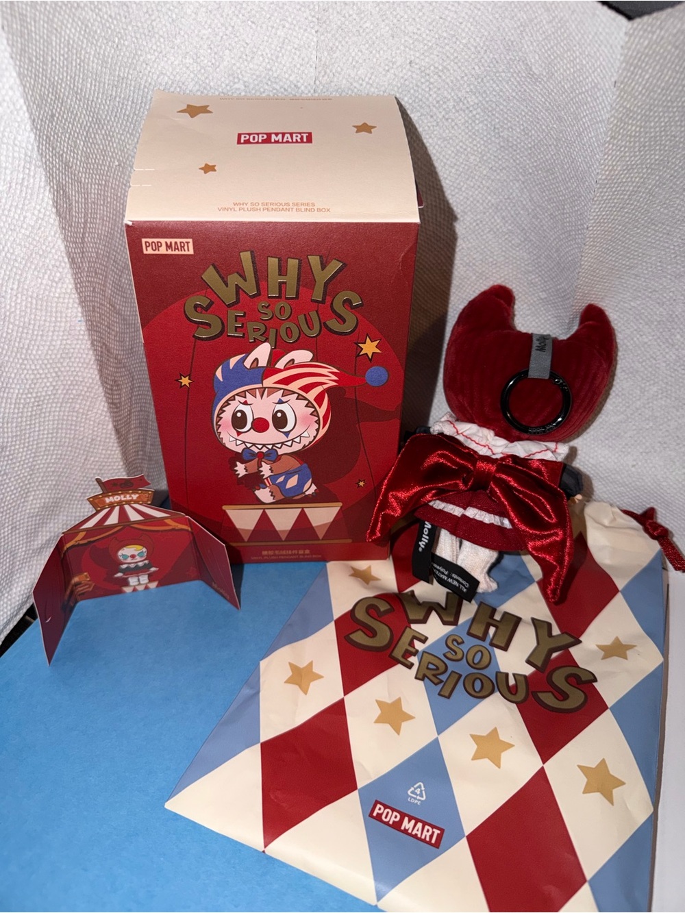 Pop Mart Why So Serious Crimson Dancer Molly plush pendant - Picture 2 of 5